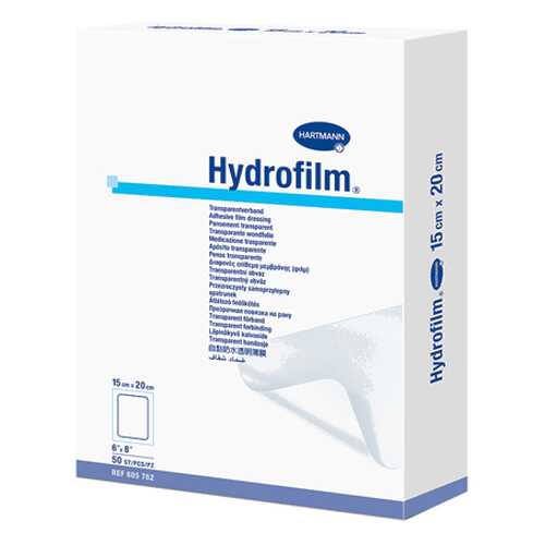 Самофиксирующаяся повязка HARTMANN Hydrofilm прозрачная 15 х 20 см 50 шт. в Ригла