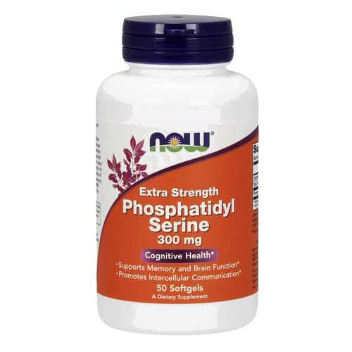 Для нервной системы NOW Phosphatidyl Serine Extra Strength 300 мг 50 капсул в Ригла