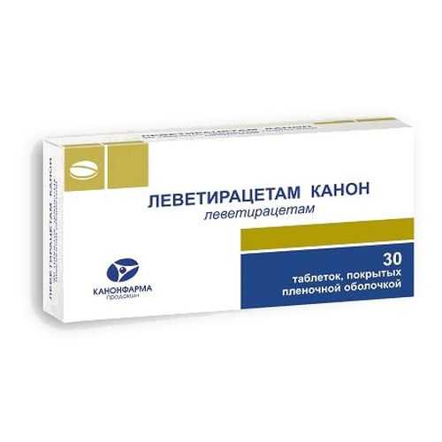 Леветирацетам-Канон таблетки, покрытые пленочной оболочкой 1000 мг 30 шт. в Ригла