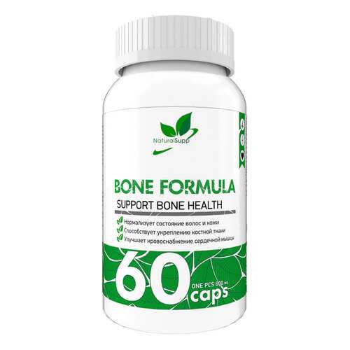 Добавка Кальций магний цинк NaturalSupp Bone Formula капсулы 60 шт. в Ригла