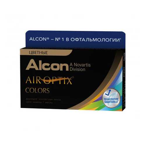 Контактные линзы Air Optix Alcon Colors 2 линзы R 8,6 D -0.00 brown в Ригла