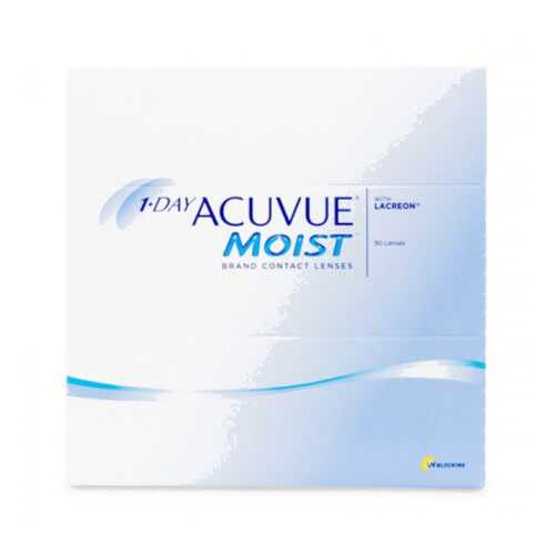 Контактные линзы 1-Day Acuvue Moist 90 линз R 8,5 -0,75 в Ригла