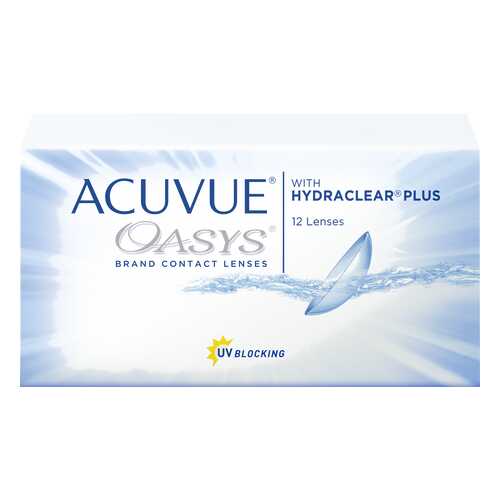 Контактные линзы Acuvue Oasys with Hydraclear Plus 12 линз R 8,4 -0,50 в Ригла