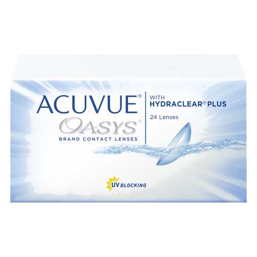 Контактные линзы Acuvue Oasys with Hydraclear Plus 24 линзы R 8,4 -10,50 в Ригла