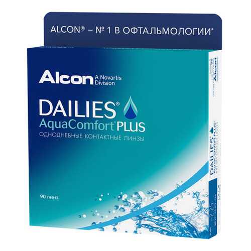 Контактные линзы ALCON Dailies AquaComfort Plus 90 линз -1,25 в Ригла