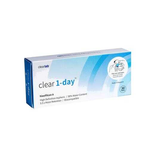 Контактные линзы ClearLab Clear 1-Day 30 линз R 8.7 -02,75 в Ригла