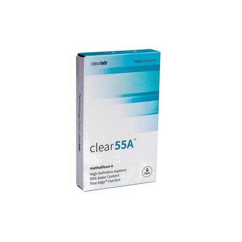 Контактные линзы ClearLab Clear 55 A 6 линз R 8.7 -01,50 в Ригла