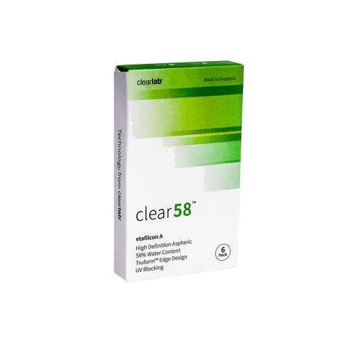 Контактные линзы ClearLab Clear 58 6 линз R 8.3 -02,25 в Ригла