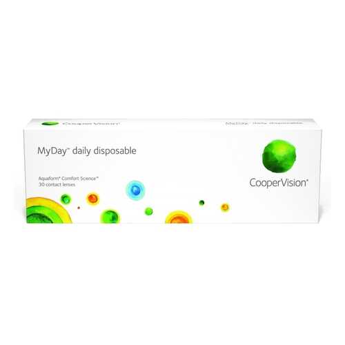 Контактные линзы MyDay Daily disposable 30 линз R 8,4 -0,75 в Ригла