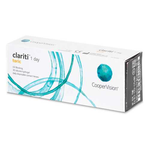 Контактные линзы Clariti 1 day toric 30 линз R 8,6 -1,50/-1,25/170 в Ригла