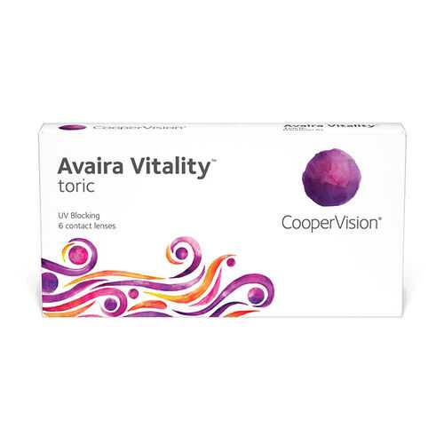 Линзы контактные CooperVision Avaira Vitality toric 6 шт. -2,25/0,75/180 в Ригла