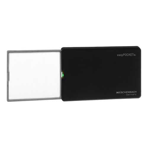 Лупа Eschenbach easyPOCKET выдвижная с подсветкой 50 х 45 мм 3.0х черный в Ригла