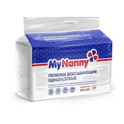 Пеленки впитывающие Medmil MyNanny 30 шт. 60x60 см в Ригла