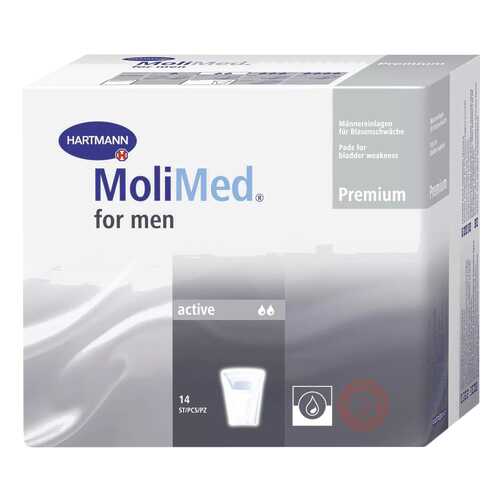 Урологические прокладки для мужчин, 14 шт. MoliMed Premium Protect в Ригла