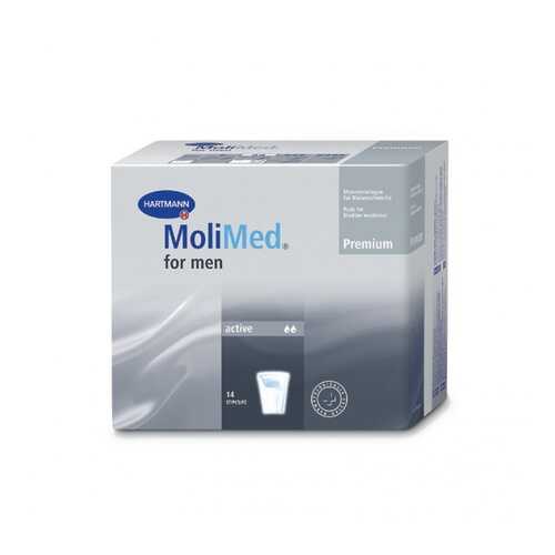 Урологические прокладки Molimed Premium for men active для мужчин 14 шт. в Ригла