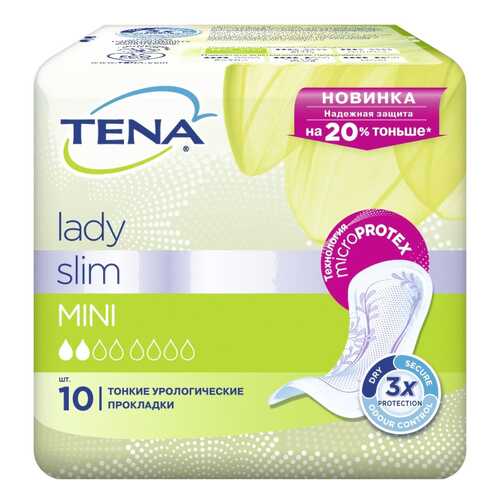 Урологические прокладки Tena Lady Slim Mini 10 шт в Ригла