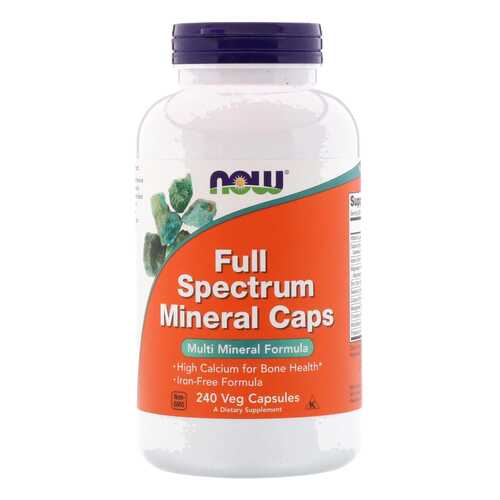 Минеральный комплекс NOW Full Spectrum Mineral Caps 240 капс. без вкуса в Ригла