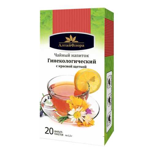 Чайный напиток Гинекологический с красной щеткой 20 ф п * 1,5 г АлтайФлора в Ригла