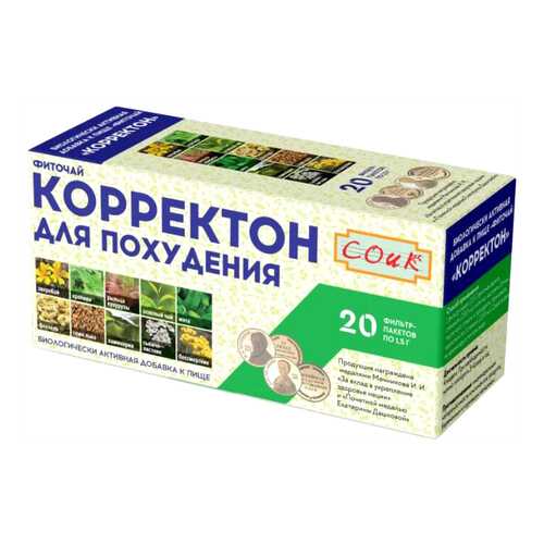 Фиточай СОиК Корректон для похудения ф/п 1,5 г 20 шт. в Ригла