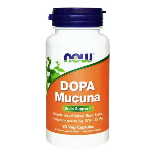 Добавка для памяти NOW Dopa Mucuna 90 капс. натуральный в Ригла