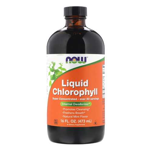 Добавка для здоровья NOW Liquid Chlorophyll 473 мл мята в Ригла