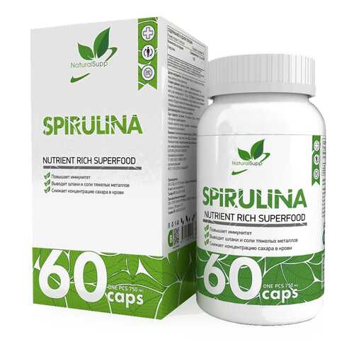 Добавка Спирулина NATURALSUPP Spirulina капсулы 60 шт. в Ригла