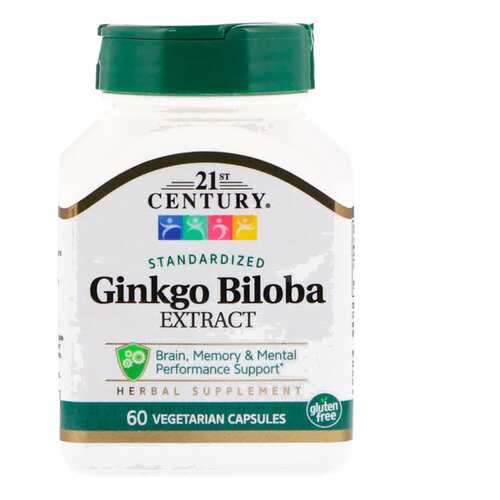 Гинкго Билоба 21ST CENTURY Ginkgo Biloba вег. капсулы 60 шт. в Ригла