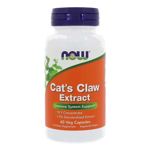 Cat's Claw Extract (экстракт кошачьего когтя), 60 вегетарианских капсул, NOW в Ригла